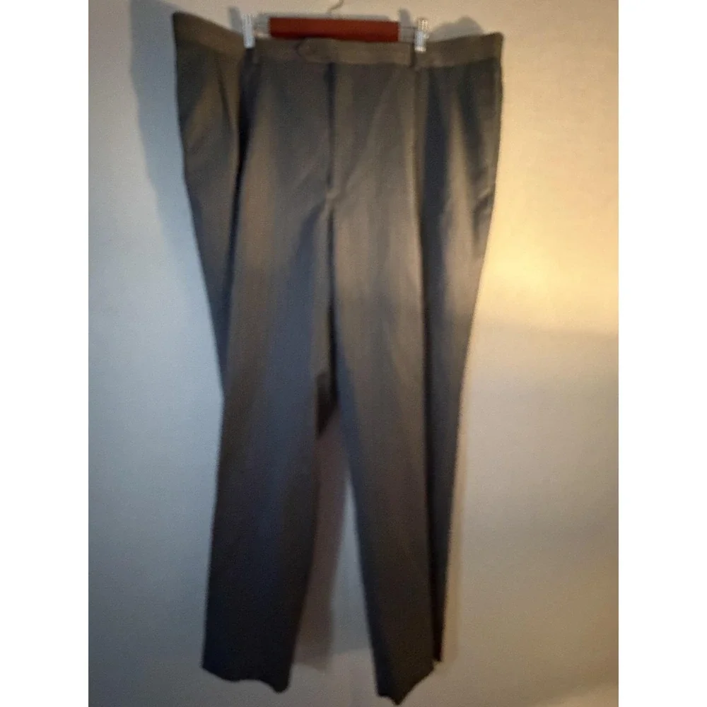 Joseph & Feiss Suit Mens 48L 46x32 Gray Wool Pinstripe 2 Piece Jacket Pants